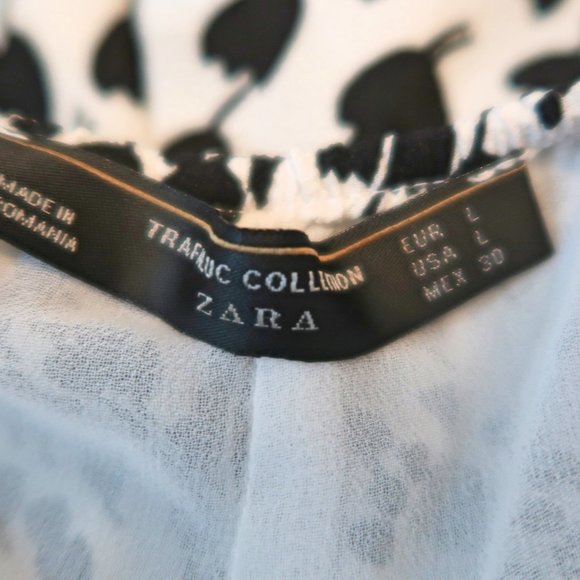 Zara Black and White Patterned Romper - Picture 8 of 8